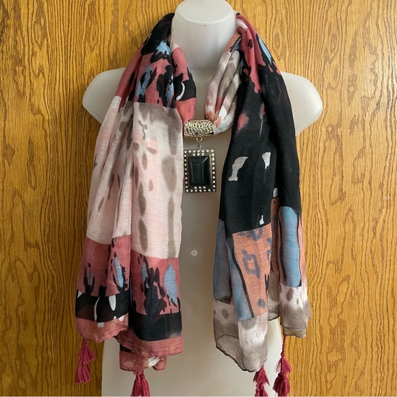 Pendant Scarf Ladies Scarf - Picture 8 of 16